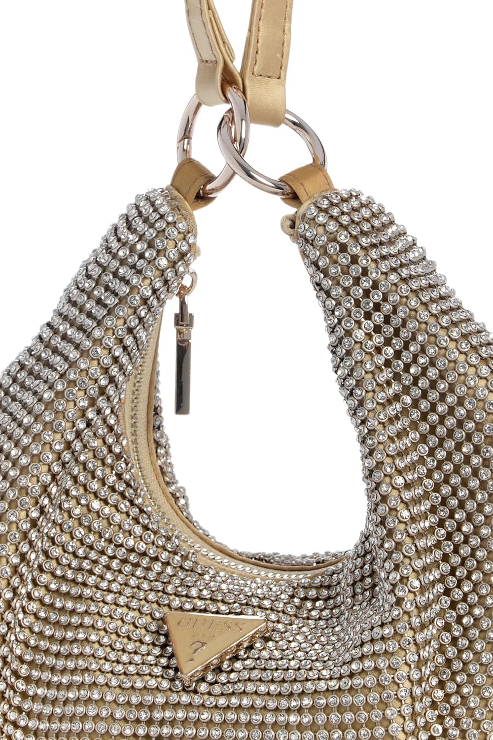 BOLSO DE MANO GUESS JEWELS WRISTLET DORADO - 2