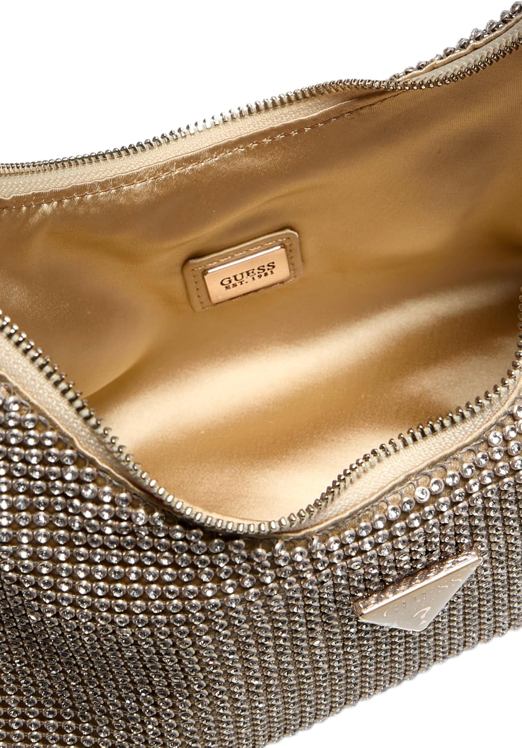 BOLSO DE MANO GUESS JEWELS WRISTLET DORADO - 4