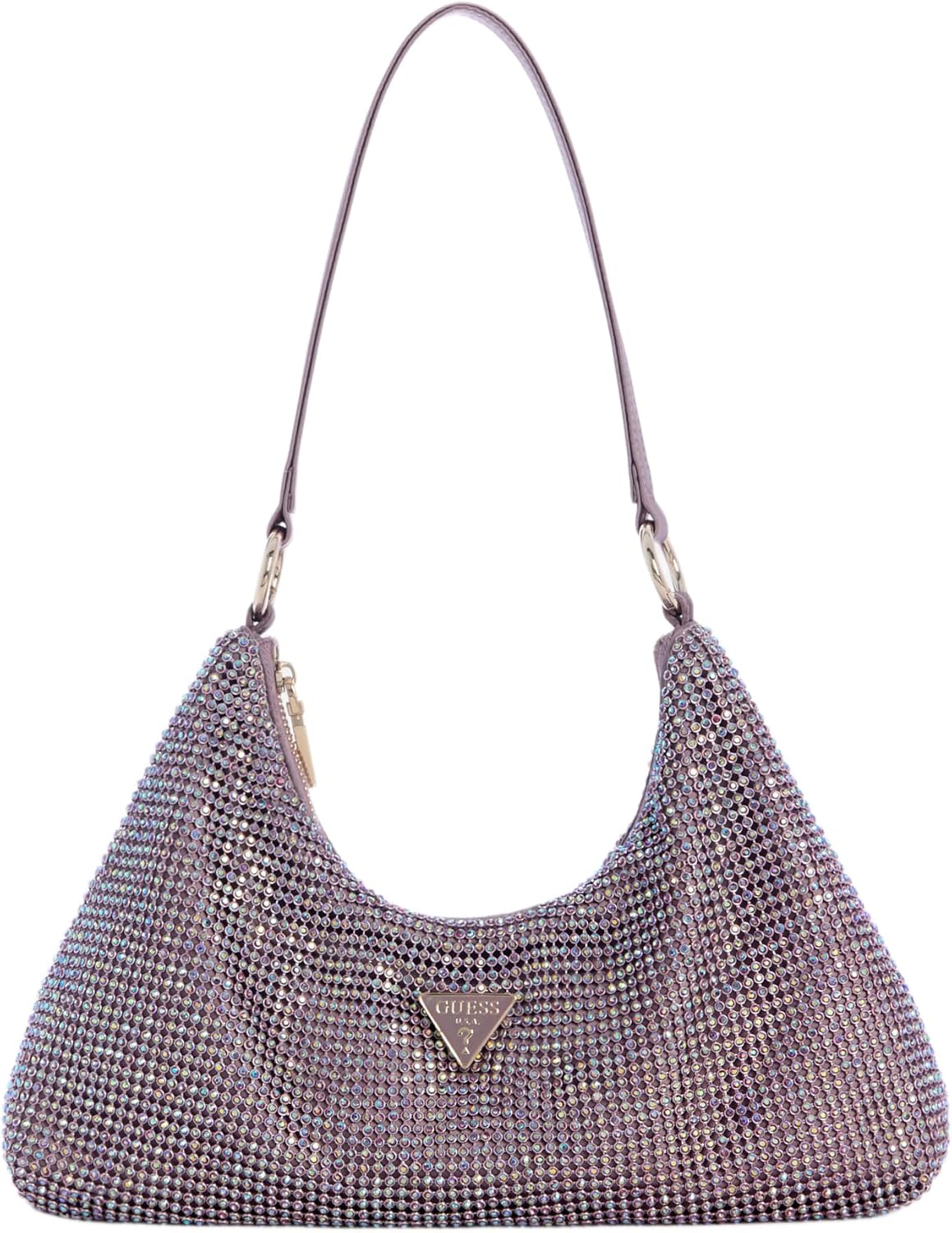 BOLSO DE MANO GUESS JEWELS CON CORREA PARA HOMBRO DORADO - 1
