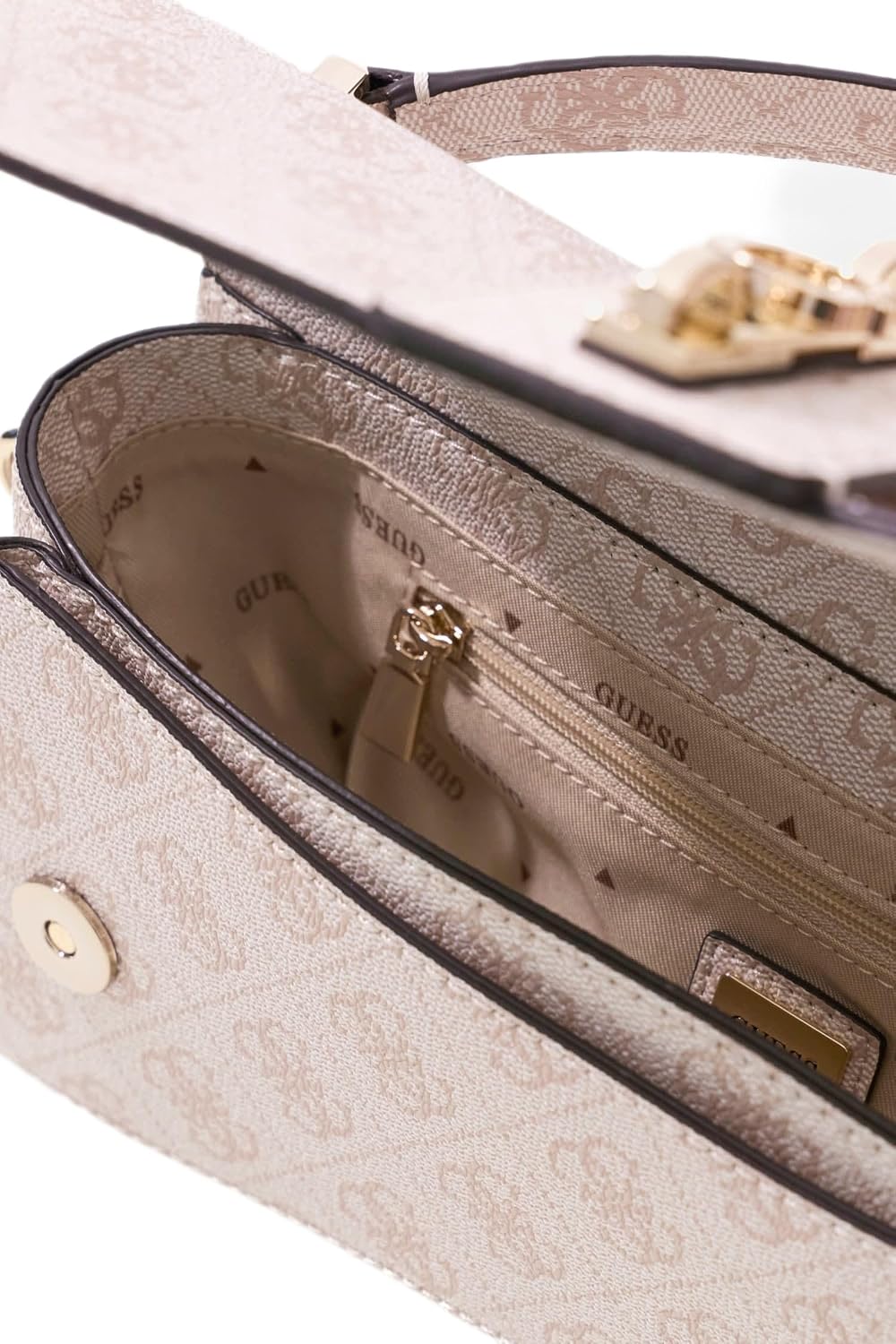 BOLSO CRUZADO MINI GUESS YVONNE LOGO - 4