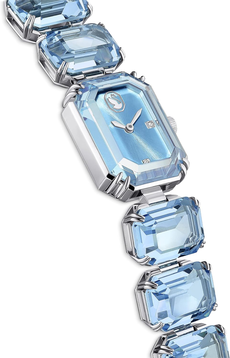 RELOJ DE PULSERA SWAROVSKI MILLENIA CON CRISTALES AZUL OCTÁGONO Y PULSERA DE ACERO - 5