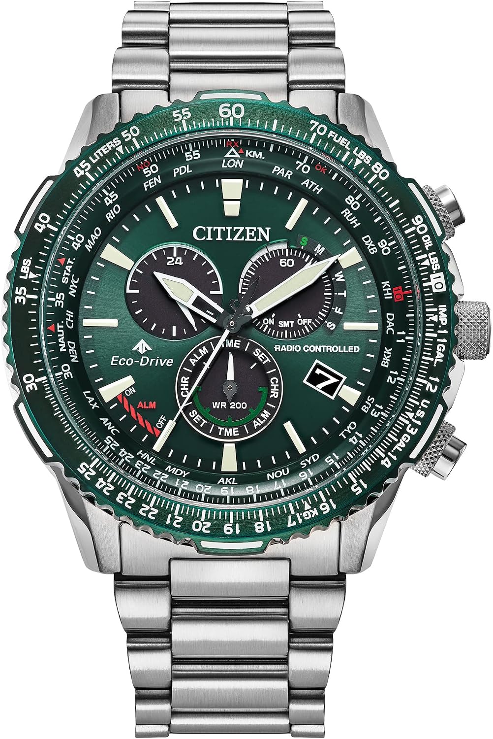 RELOJ DE PULSERA CITIZEN ECO-DRIVE PILOT CHRONOGRAPH CB5006-02L - 5