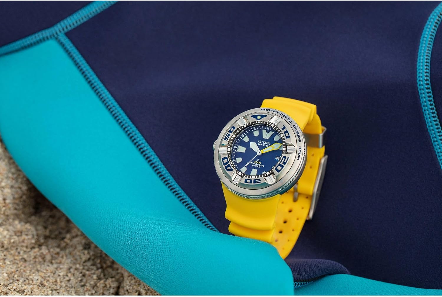 RELOJ DE PULSERA CITIZEN PROMASTER DIVE ECO-DRIVE BJ8058-06L CON CORREA DE POLIURETANO AMARILLO - 5