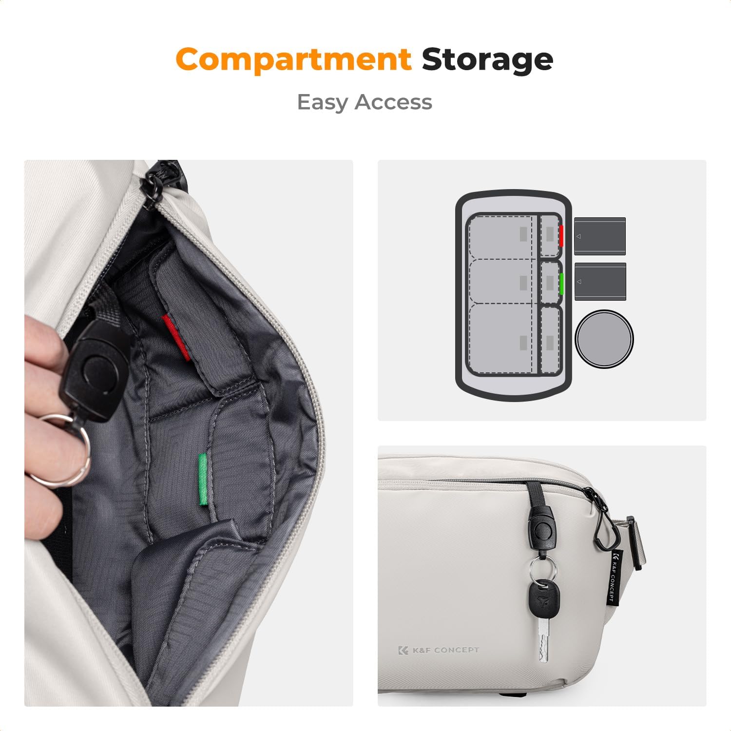 BOLSO BANDOLERA PARA CÁMARA KYF CONCEPT 2 EN 1 - 4