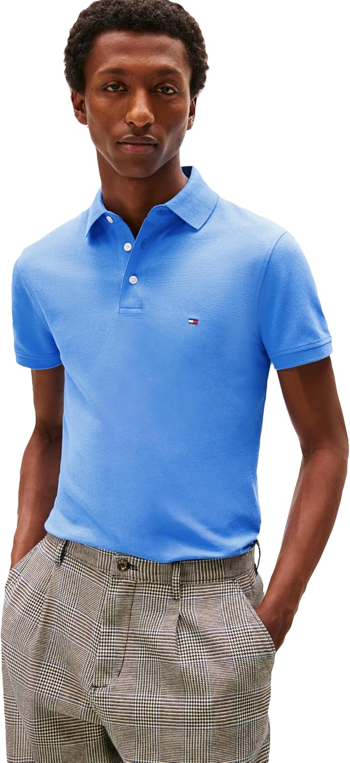 POLO PARA HOMBRE TOMMY HILFIGER MANGA CORTA SLIM FIT CON ALGODÓN ORGÁNICO Y STRETCH - 1