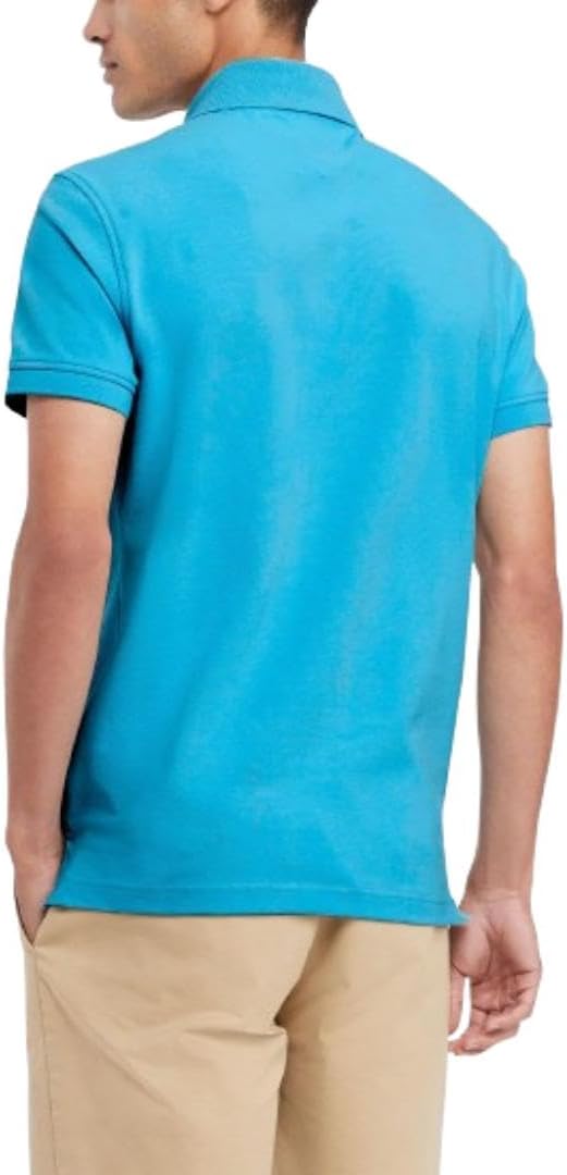 POLO PARA HOMBRE TOMMY HILFIGER MANGA CORTA SLIM FIT ALGODÓN ORGÁNICO AZUL - 3