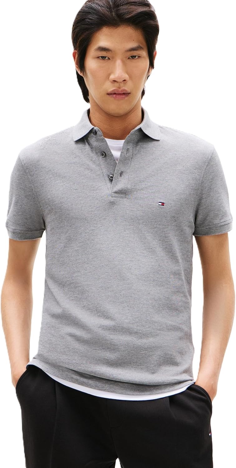POLO PARA HOMBRE TOMMY HILFIGER MANGA CORTA SLIM FIT CON ALGODÓN ORGÁNICO Y STRETCH - 1