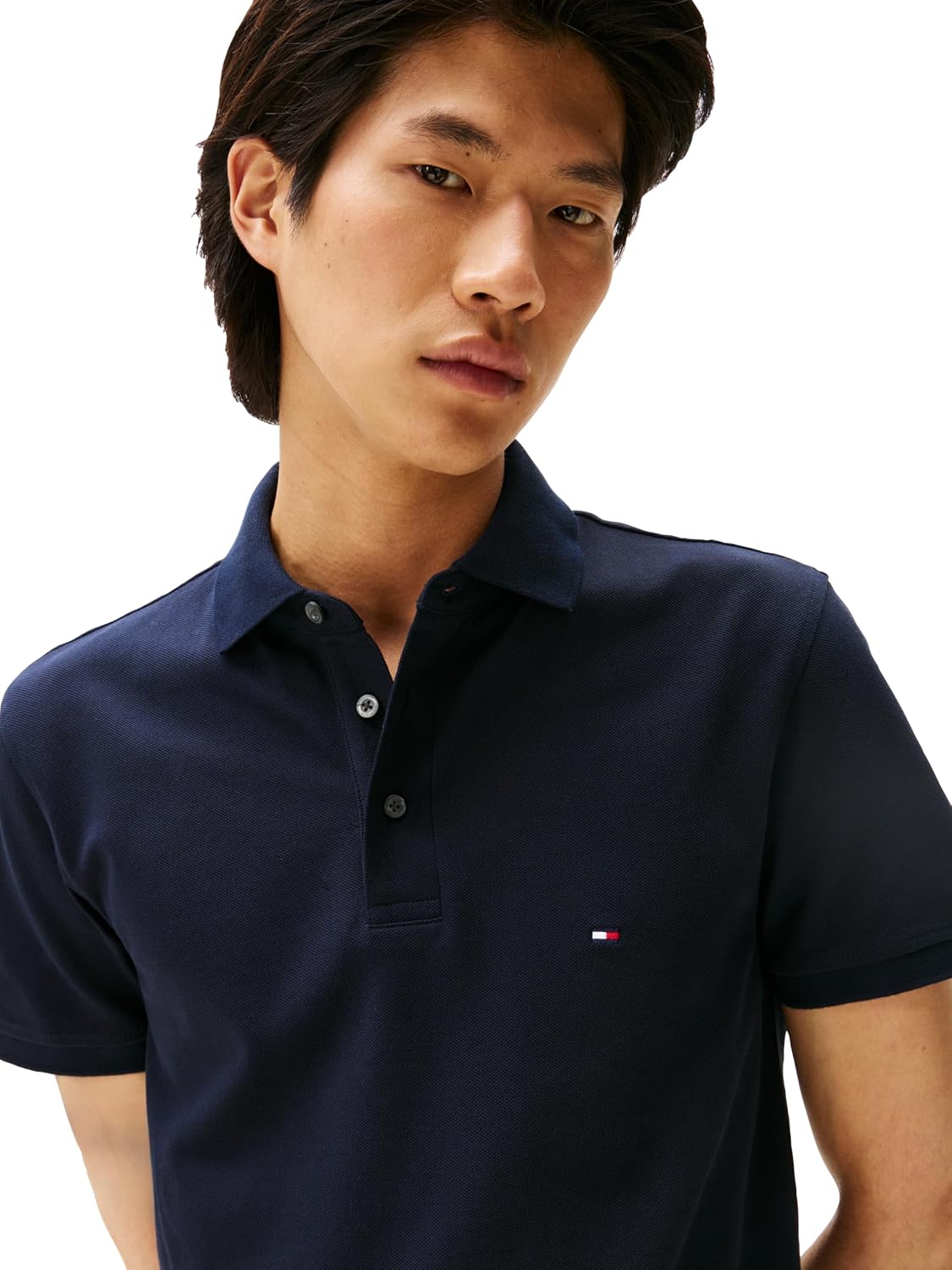 POLO PARA HOMBRE TOMMY HILFIGER MANGA CORTA SLIM FIT ALGODÓN ORGÁNICO Y STRETCH DESERT SKY - 2