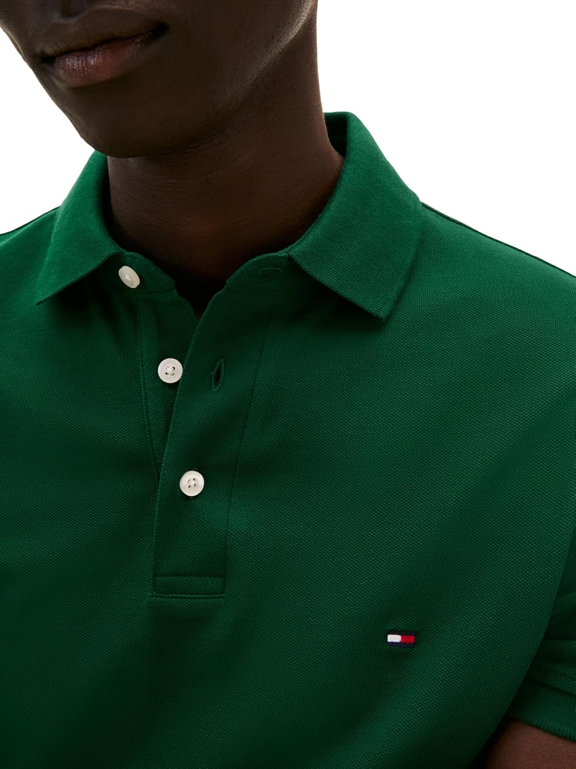 POLO PARA HOMBRE TOMMY HILFIGER MANGA CORTA SLIM FIT ALGODÓN ORGÁNICO Y STRETCH VERDE ORNAMENTAL - 2