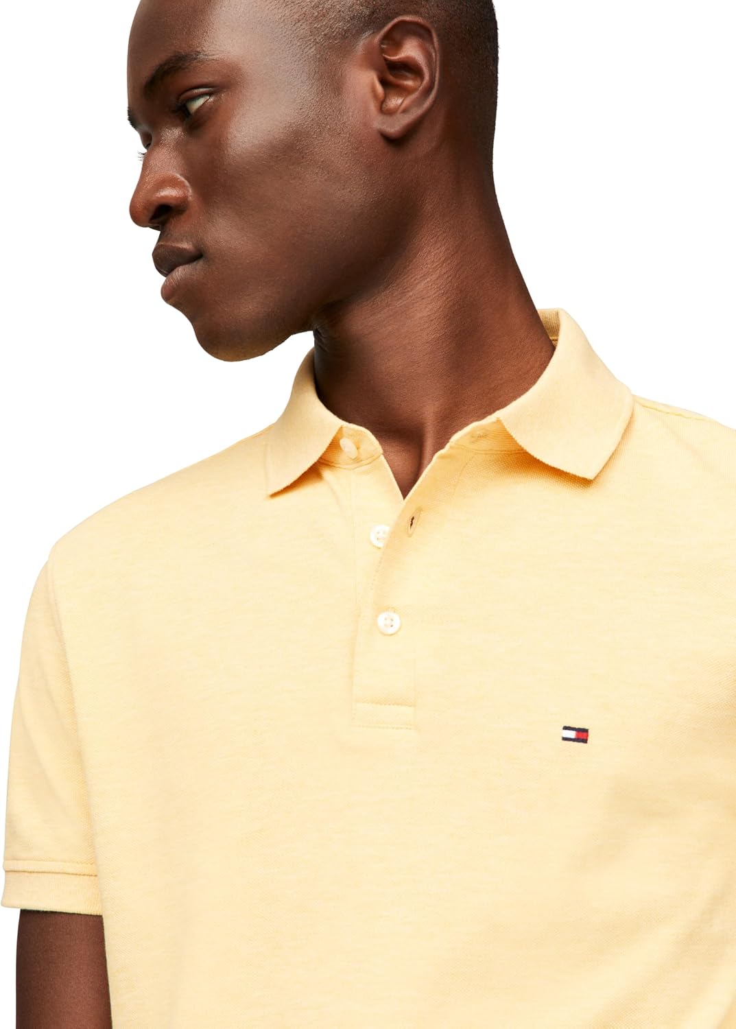 POLO PARA HOMBRE TOMMY HILFIGER MANGA CORTA SLIM FIT ALGODÓN ORGÁNICO AMARILLO - 2
