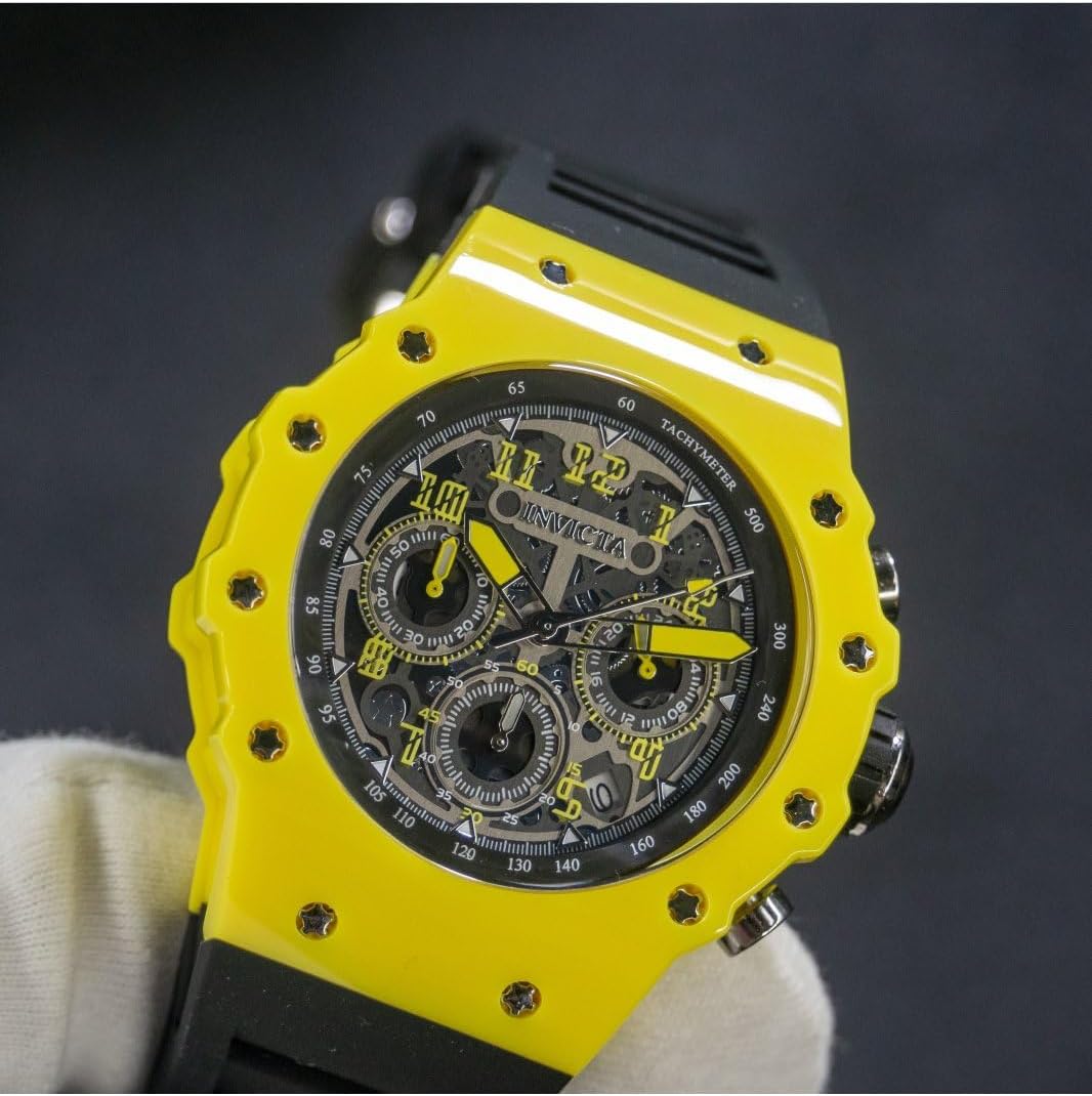 RELOJ DE PULSERA INVICTA RACING HOMBRE 43.5MM SILICONA PLATEADO ESFERA PLATEADA CUARZO - 2