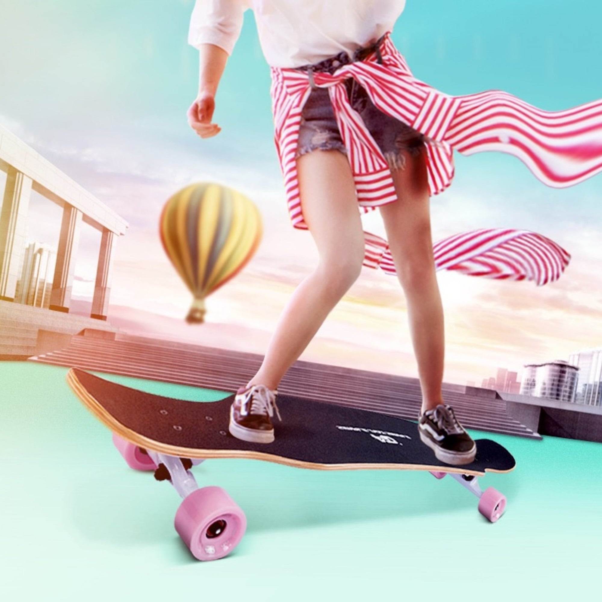 SKATE LONGBOARD 42'' DANCING CRUISING DOWNHILL - GIRL - 3