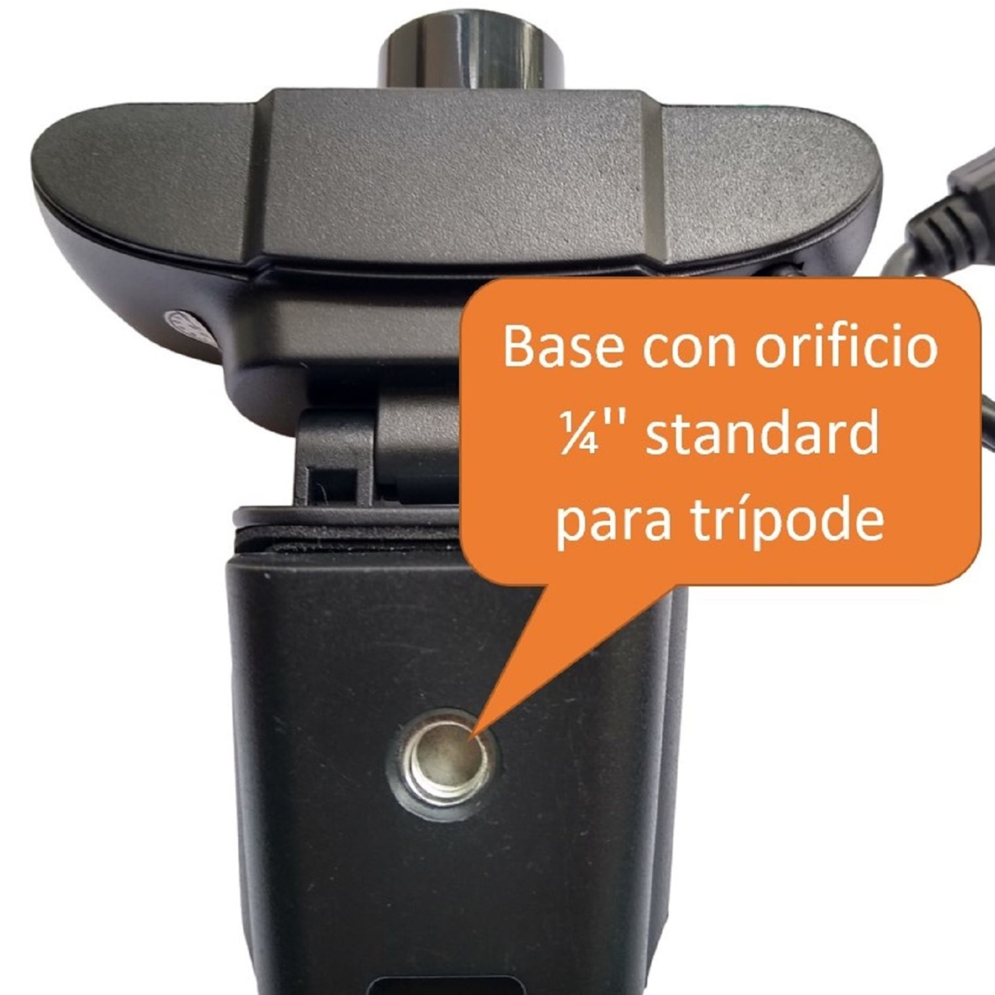 WEBCAM 1080P FULL HD 30FPS CON MICRÓFONO USB 2.0 PLUG Y PLAY CABLE 1.4M COMPATIBLE CON PC MAC ANDROID ZOOM Y STREAMING - 4