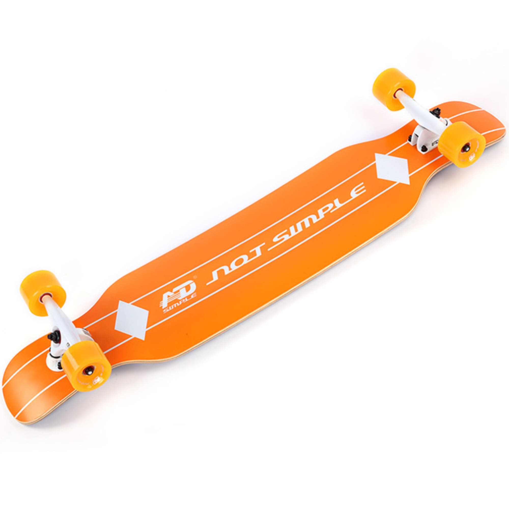 SKATE LONGBOARD 42'' DANCING CRUISING DOWNHILL - ORANGE - 3