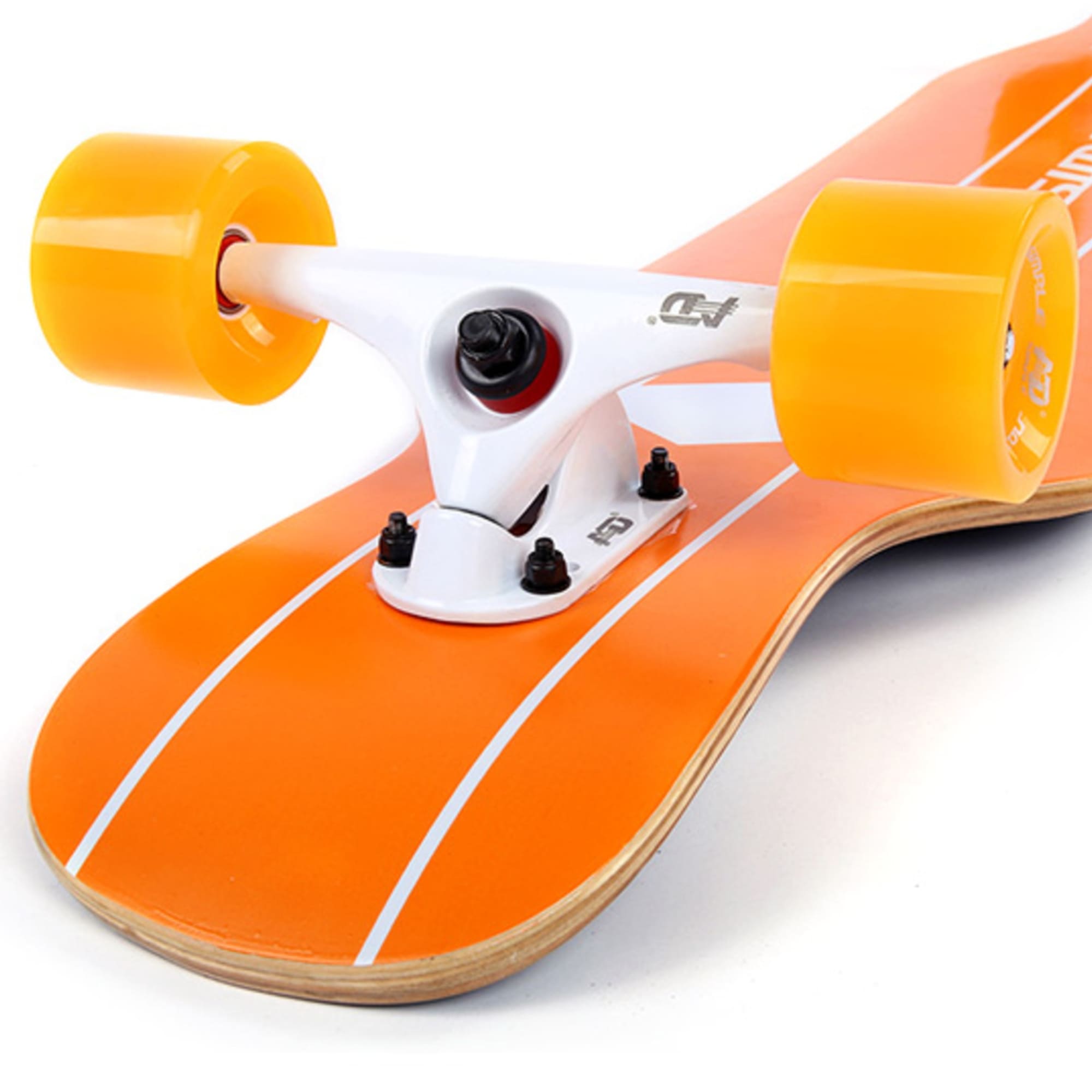 SKATE LONGBOARD 42'' DANCING CRUISING DOWNHILL - ORANGE - 4