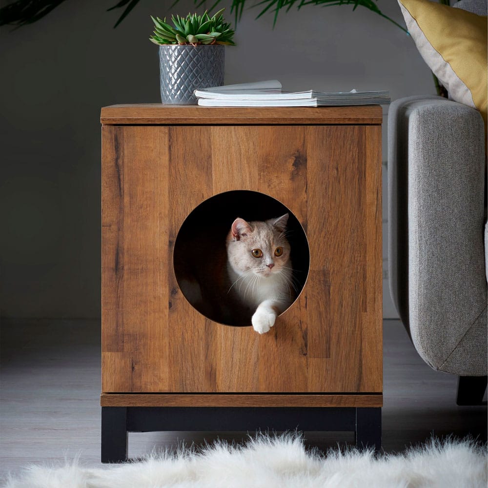 CAMA MADERA GATOS CORAL DECOSTORE - 1