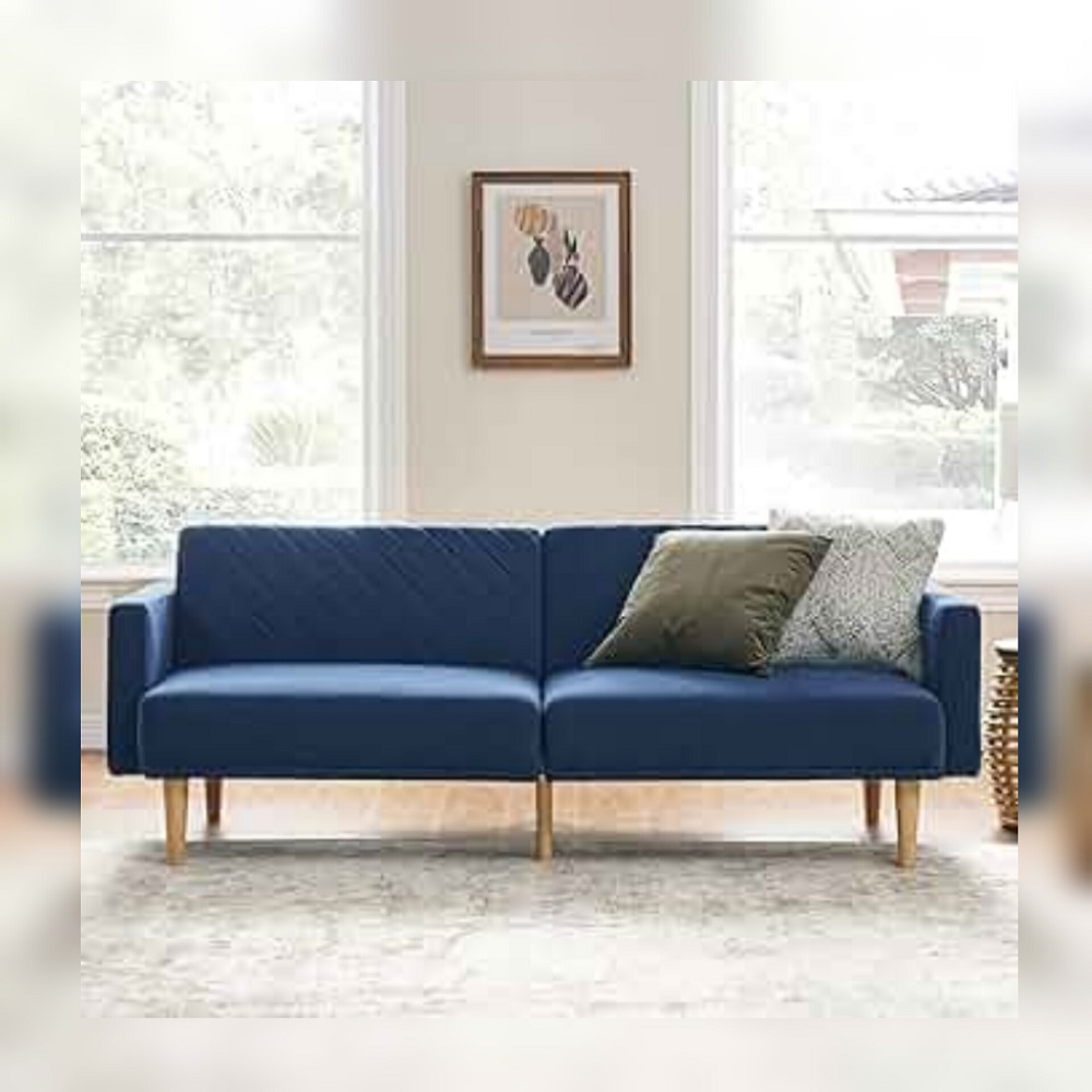 SOFÁ CAMA DECOSTORE AZUL TALE - 1