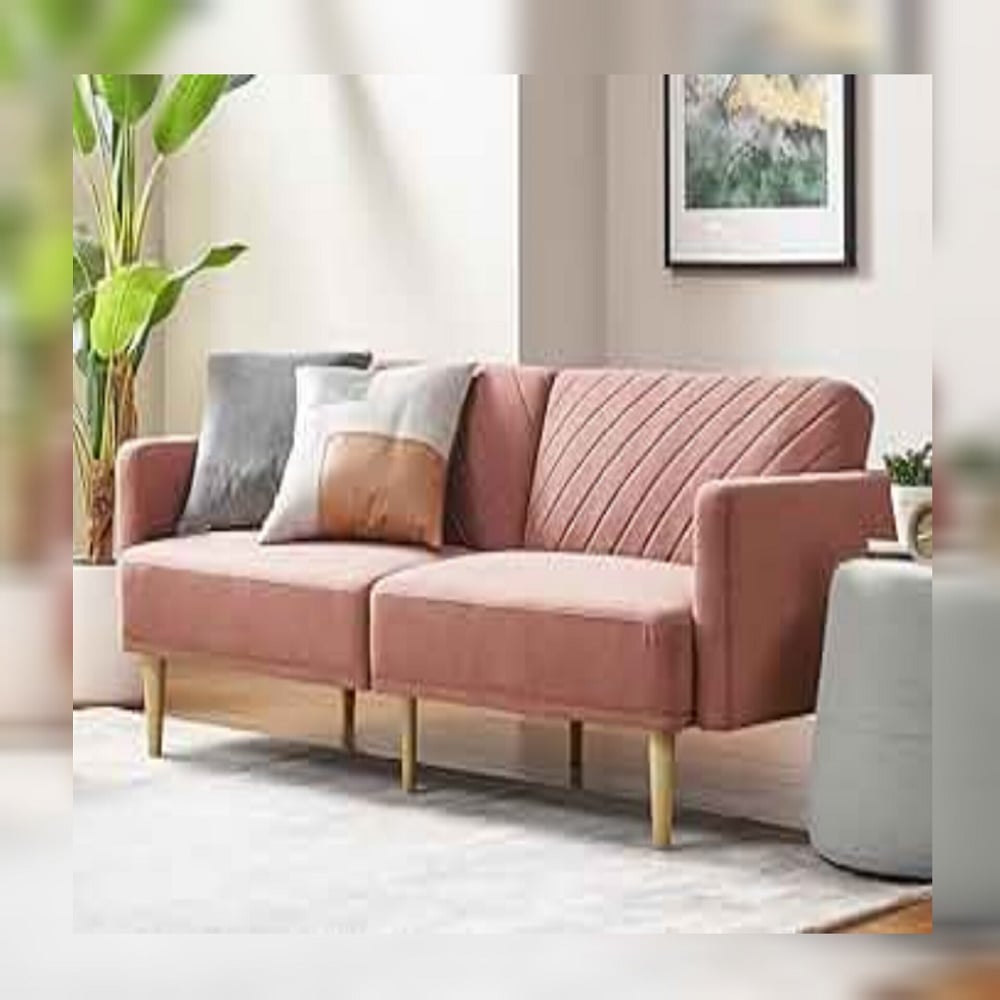SOFÁ CAMA DECOSTORE ROSADO PASTEL TALE - 1