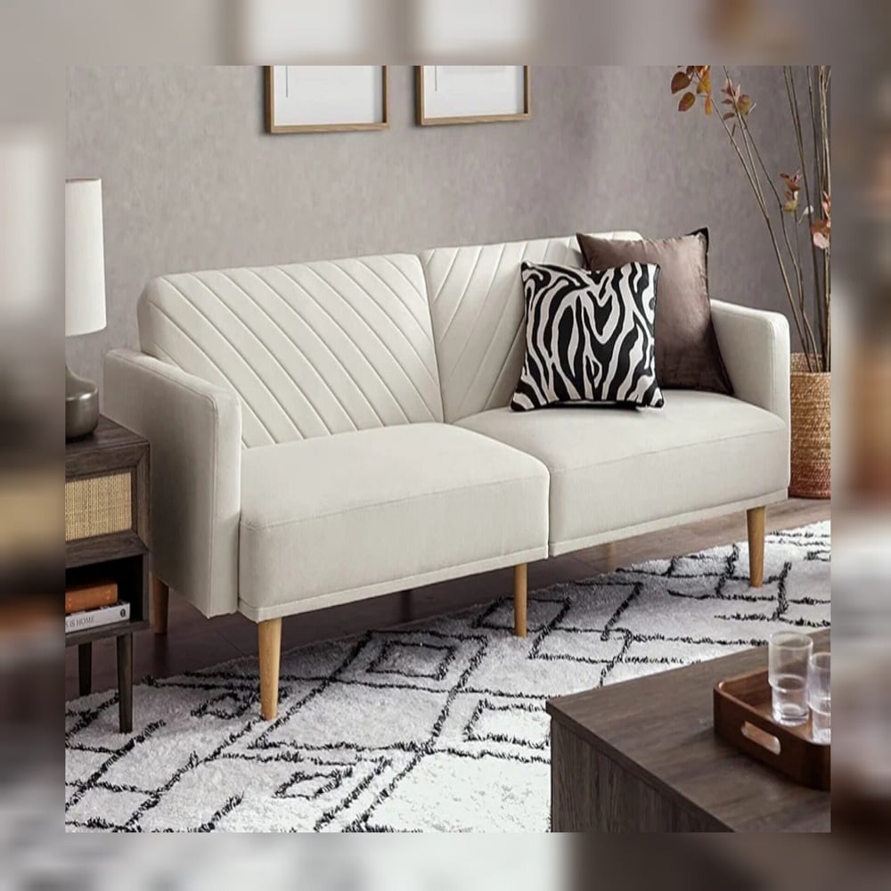 SOFÁ CAMA DECOSTORE BLANCO TALE - 1