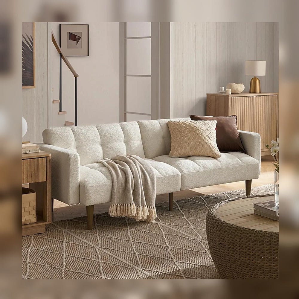 SOFÁ CAMA DECOSTORE BLANCO TIME - 1