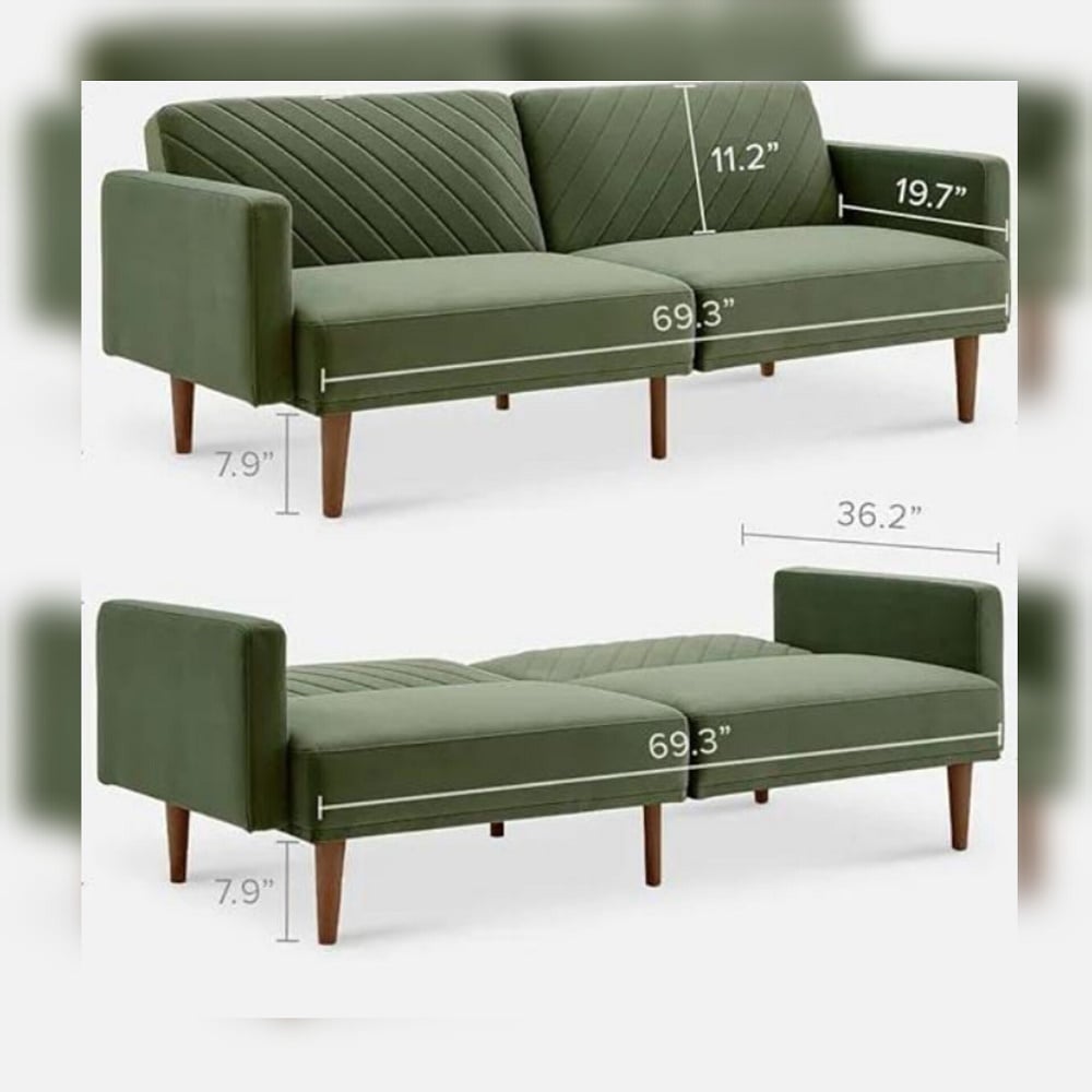 SOFÁ CAMA DECOSTORE VERDE TIME - 2