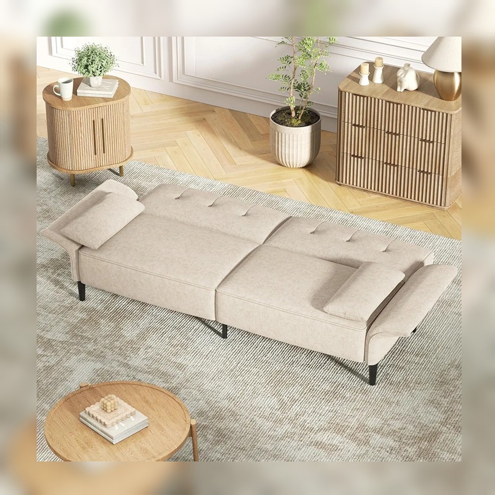 SOFÁ CAMA DECOSTORE BEIGE TAMESIS - 2