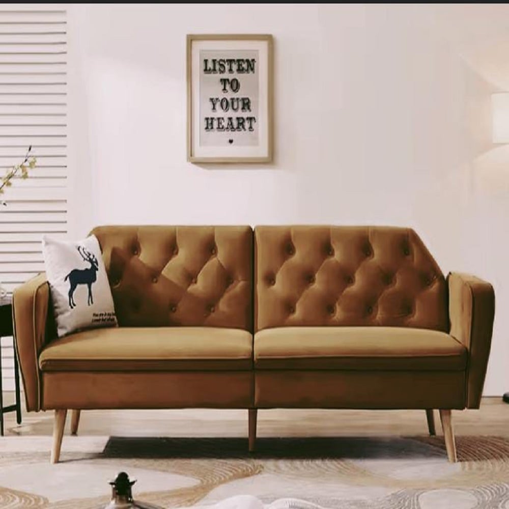 SOFÁ CAMA DECOSTORE MARRÓN TORY - 1