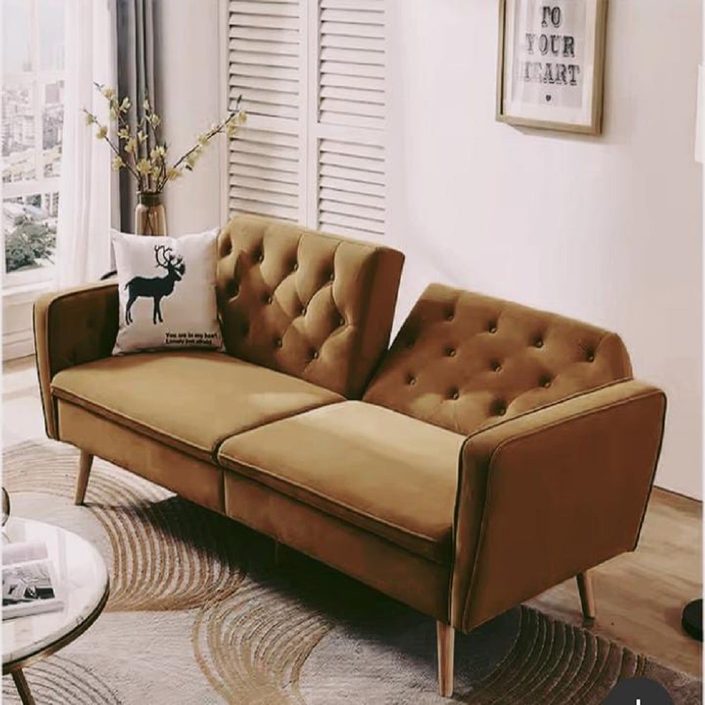 SOFÁ CAMA DECOSTORE MARRÓN TORY - 2