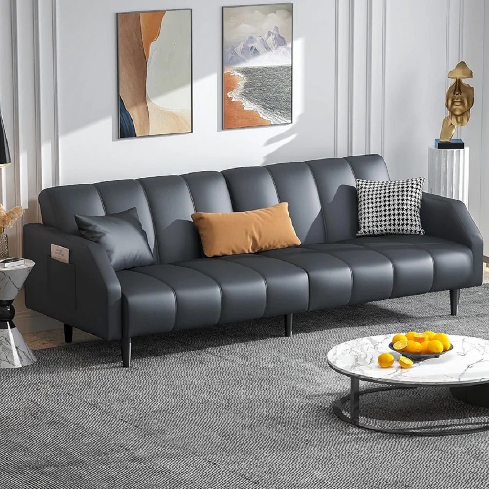 SOFÁ CAMA DECOSTORE NEGRO TEODORE - 1