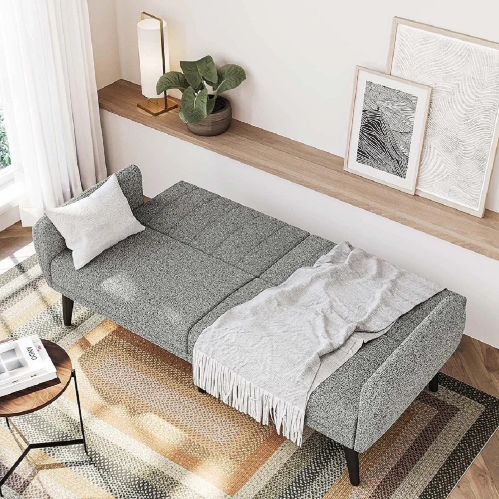 SOFÁ CAMA DECOSTORE GRIS TERRY - 2