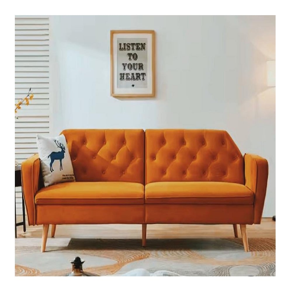 DM SOFÁ CAMA TORY - NARANJA - 1