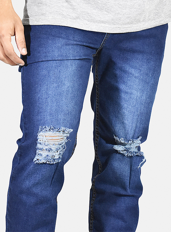JEAN URBANO SLIM HOMBRE YONISTERS RASGADO SEMIPITILLO STRETCH CLOTHING DENIM - 3