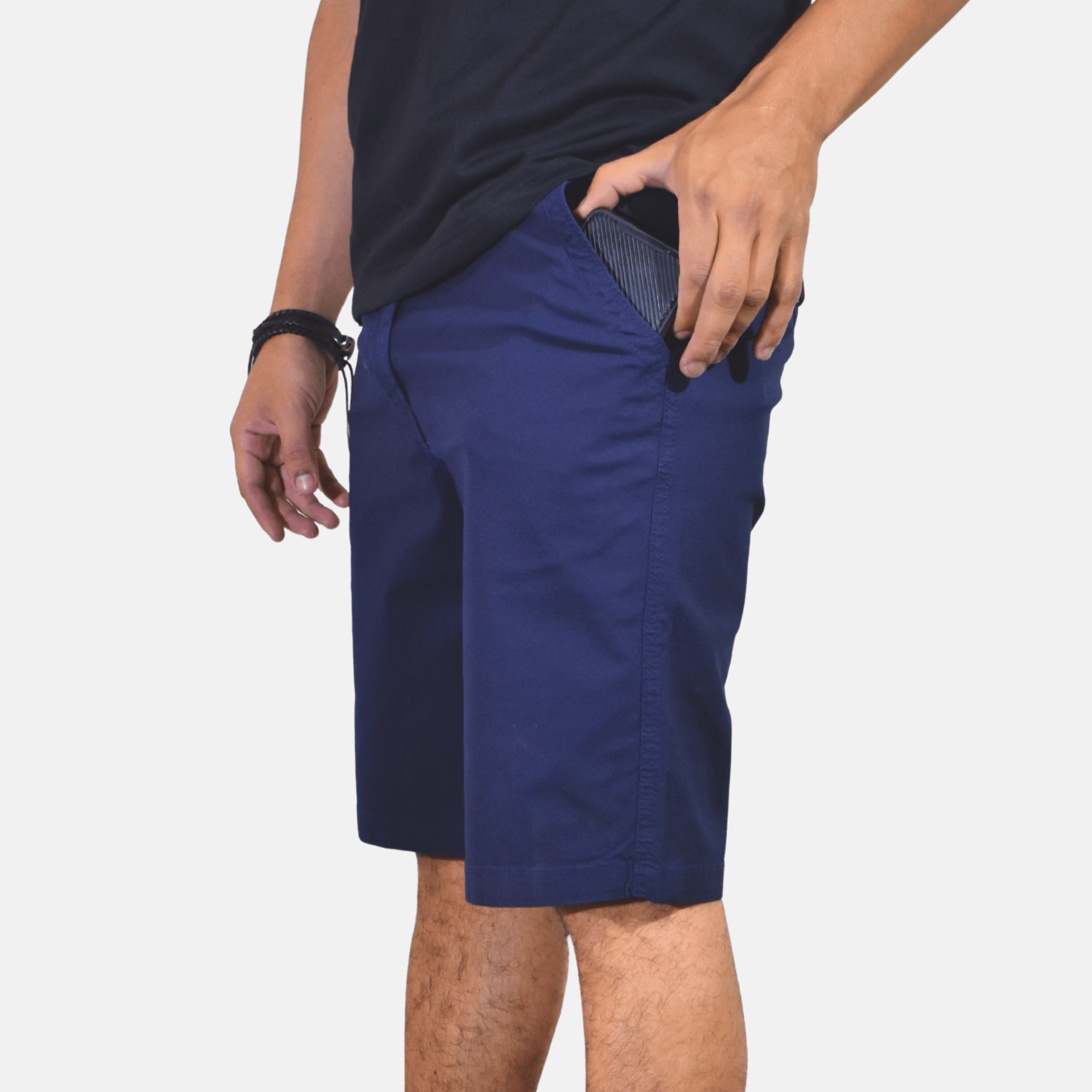 SHORT SLIM FIT CASUAL AZUL ALGODÓN DRILL STRECH YONISTER CLOTHING - 3