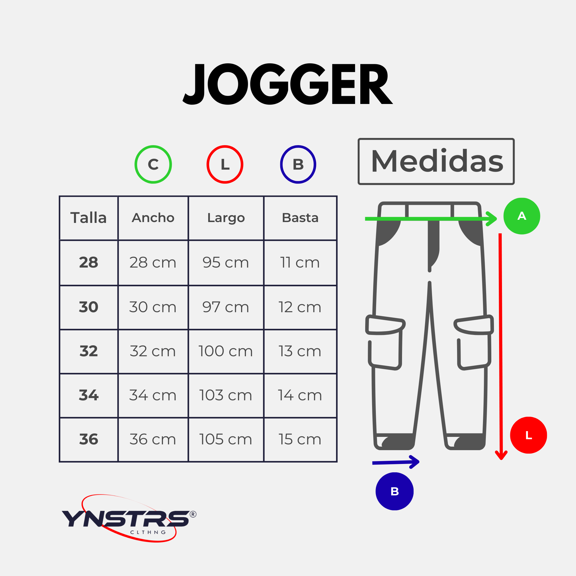 JOGGER CARGO DRILL SEMIPITILLO YONISTERS CLOTHING AZUL - 5