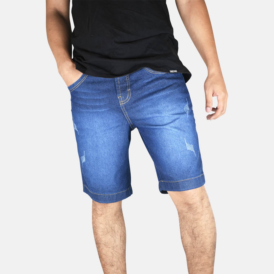 SHORT A LA RODILLA HOMBRE YONISTERS JEAN SEMIPITILLO STRETCH CLOTHING - 4