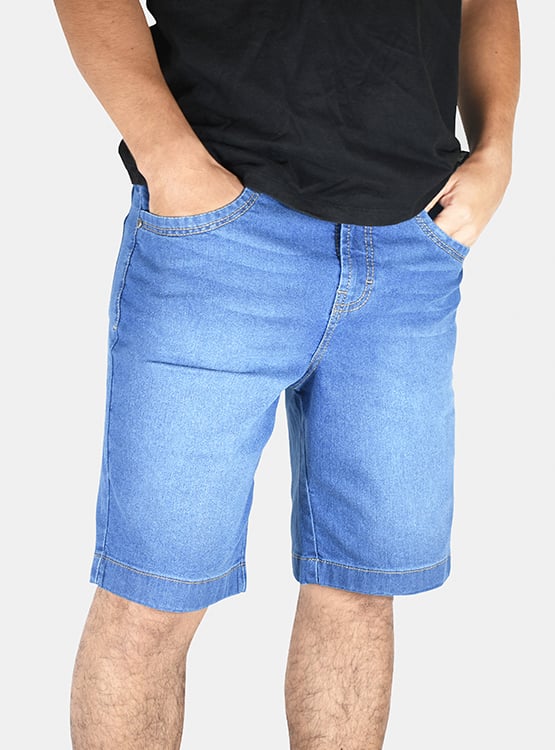 SHORT A LA RODILLA HOMBRE YONISTERS JEAN SEMIPITILLO STRETCH CLOTHING - 1