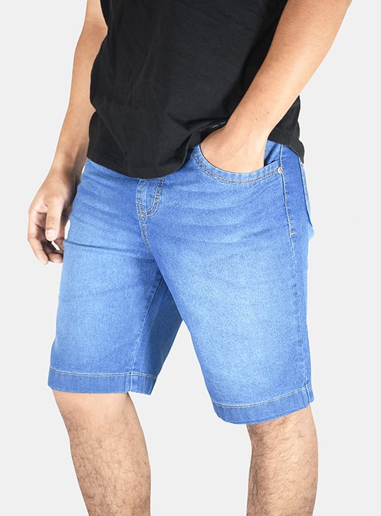 SHORT A LA RODILLA HOMBRE YONISTERS JEAN SEMIPITILLO STRETCH CLOTHING - 2