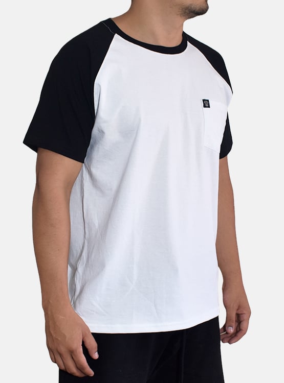 POLO MANGA CORTA ALGODÓN HOMBRE YONISTERS RANGLAN CON BOLSILLO CLOTHING BLANCO - 2