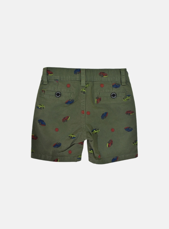 SHORT NIÑO YONISTERS CAR TAFETA ESTAMPADO SEMIPITILLO STRETCH KIDS - 2