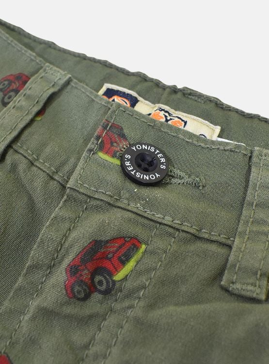 SHORT NIÑO YONISTERS CAR TAFETA ESTAMPADO SEMIPITILLO STRETCH KIDS - 4