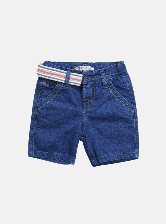 SHORT JEAN A LA RODILLA SLIM NIÑO YONISTERS AZUL SEMIPITILLO STRETCH KIDS - 1