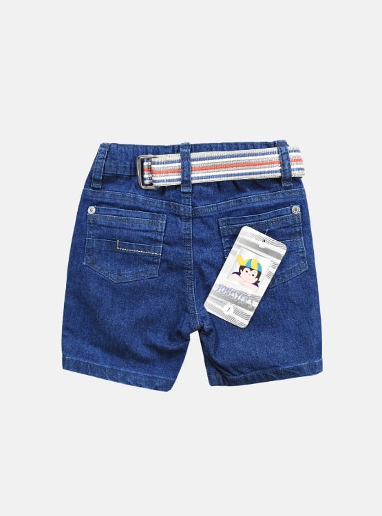 SHORT JEAN A LA RODILLA SLIM NIÑO YONISTERS AZUL SEMIPITILLO STRETCH KIDS - 2