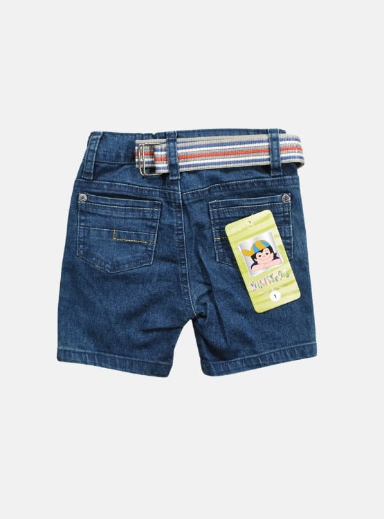 SHORT JEAN A LA RODILLA SLIM NIÑO YONISTERS VERDE SEMIPITILLO STRETCH KIDS - 2