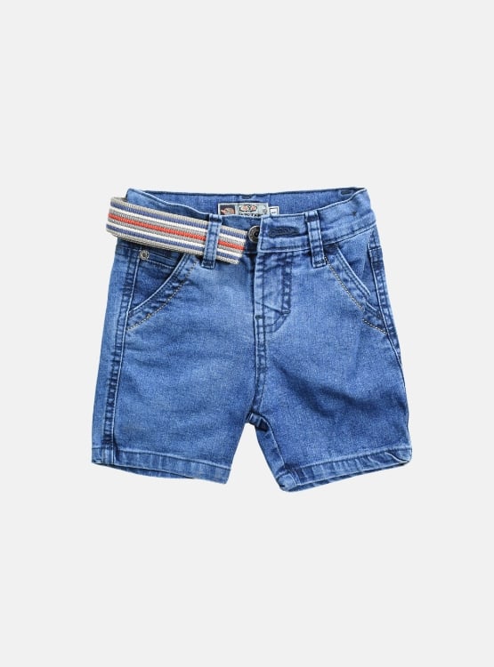 SHORT JEAN A LA RODILLA SLIM NIÑO YONISTERS CELESTE SEMIPITILLO STRETCH KIDS - 1