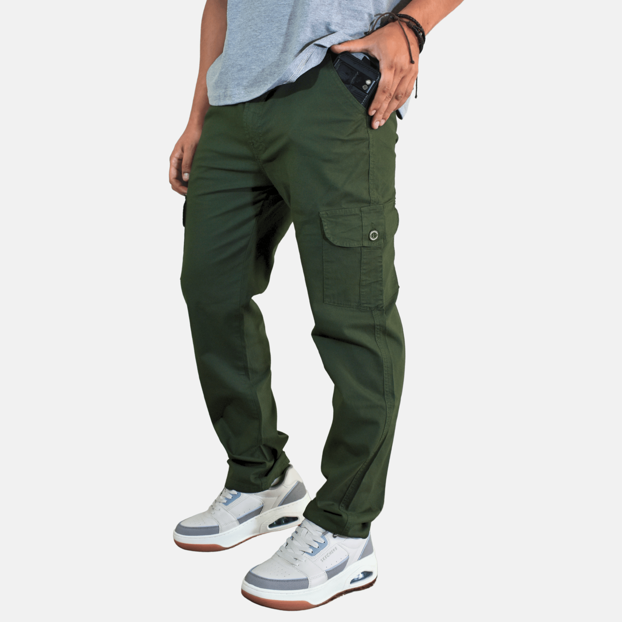 PANTALÓN CARGO CASUAL TOBILLERO HOMBRE YONISTERS DRILL SEMIPITILLO CLOTHING - 1