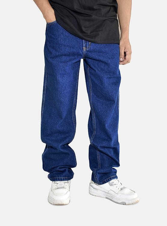DENIM JEAN OVERSIZE YONISTERS CLOTHING BLUE - 1