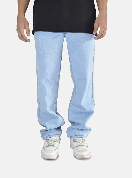 DENIM JEAN OVERSIZE YONISTERS CLOTHING BLUE - 1