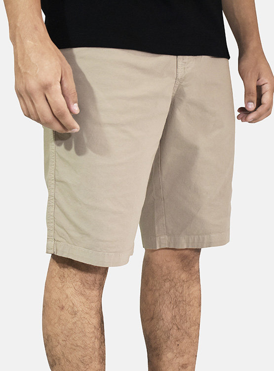 SHORT DRILL CLASICO YONISTERS CLOTHING BEIGE - 1