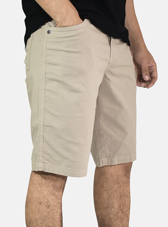 SHORT DRILL CLASICO YONISTERS CLOTHING BEIGE - 4