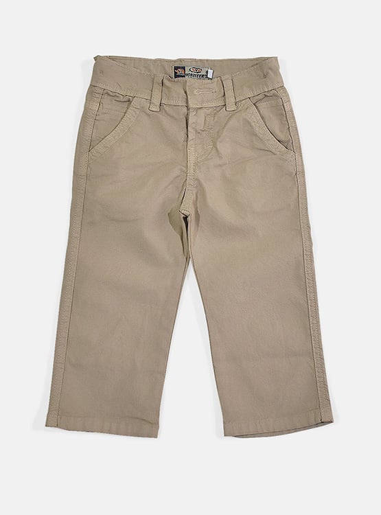 PANTALÓN NIÑO YONISTERS SEMIPITILLO STRETCH KIDS DRILL BEIGE - 1